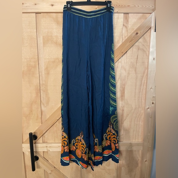 NWT Farm Rio X Anthro Blue Motif Pants - Picture 2 of 7